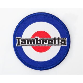 Aufnäher gestickt Lambretta Target,  ca. 80mm