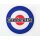 Aufnäher gestickt "Lambretta" Target,  ca. 80mm