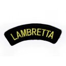 Patch embroided "Lambretta" black/gold