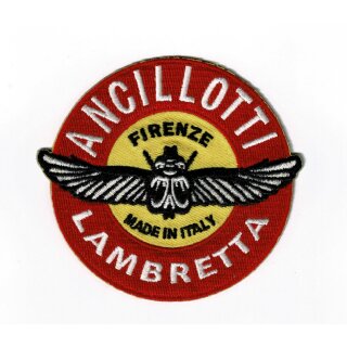 Aufnäher gestickt "Ancelotti" Scarab,  ca. 7,5cm