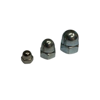 Domed nut M4 (zinc)