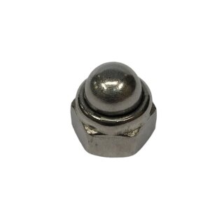 Domed nut M8 nyloc (stainless)