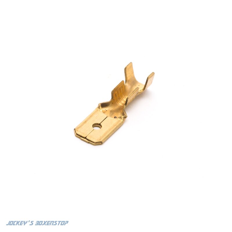 50-Pack 6.3mm Gold Crimp Terminals – Male & Female Spade Connectors For Electrical Projects
