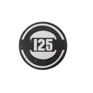 Horncover sticker "125" Serveta Lince/Serie80 (resin)