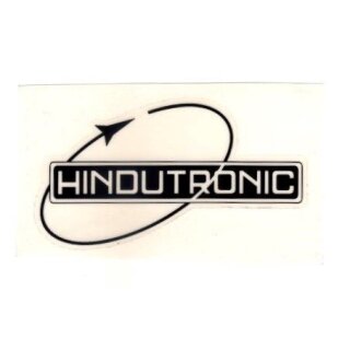 Sticker "Hindutronic" clear/black