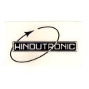 Aufkleber "Hindutronic" transp./schwarz