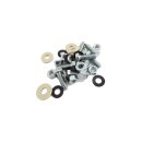 Seat nut & bolt set M8/13mm (zinc)