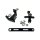 Schaltwippenset Serie 1-3/DL/GP Aluminium -schwarz-