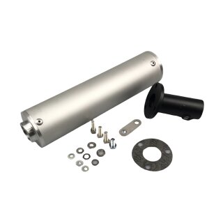 Muffler f. bgm-Clubman exhaust -silver-