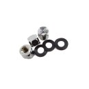 Domed nut 14mm D/LD - chrome -