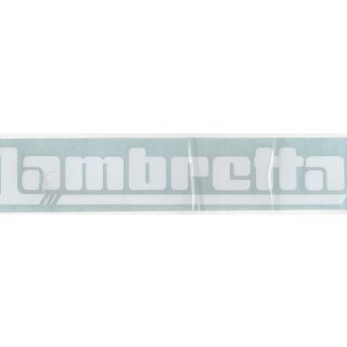 Aufkleber "Lambretta" Serie 80, weiß, 30x5,5cm
