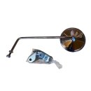 Handle bar mirror  round, chrome "left"