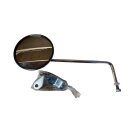 Handle bar mirror  round, chrome "right"