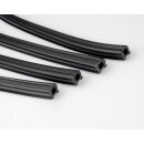 Floorboard rubber strips "Casa Lambretta" Series 3/DL/GP black (set of 4)