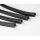 Floorboard rubber strips "Casa Lambretta" Series 3/DL/GP black (set of 4)