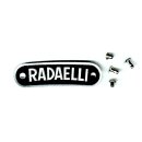 Seat badge "RADAELLI" black