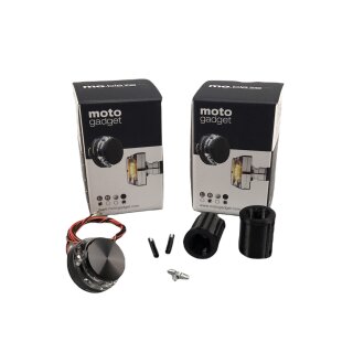 Handlebar indicators late Series 3/DL/GP -black/clear-
