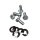 Flywheel cover fixing kit Lui/Luna 50 -Lui 38-