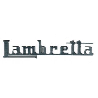 Schriftzug Beinschild alu "Lambretta" LC & LD