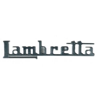 Schriftzug "Lambretta" LC & LD alu  -Beinschild-