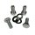 Bolts & washers for gear swivel/cable adjuster support block (Zink) -Z31