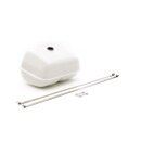 Long range fuel tank "Jockeys Boxenstop" without cut out (~12ltr.) Series 1-3/DL/GP/Serveta -white-