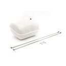 Long range fuel tank "Jockeys Boxenstop" without cut out (~12ltr.) Series 1-3/DL/GP/Serveta -white-