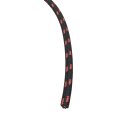 HT lead textile braided black/red