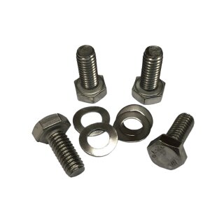Bolts & washers for gear swivel/cable adjuster support block (stainless) -E38-