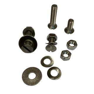 Panel hook/spring/mudflap fixing kit Series 3/DLGP (stainless) -E16-
