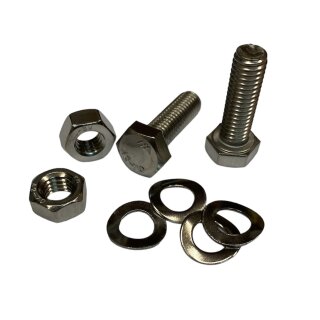 Rear floorboard support fixing set Series 1-2 (stainless) -E30-