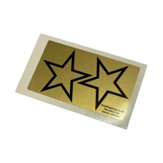 Aufkleber Stern -gold- (Ø 45mm)