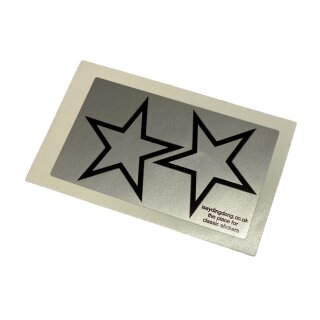 Stickers star -silver- (Ø 45mm)