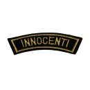 Patch embroided "INNOCENTI" black/gold