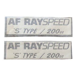 Sticker "AF Rayspeed "S" Type / 200cc" -black-