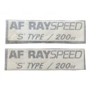 Aufkleber "AF Rayspeed "S" Type /...