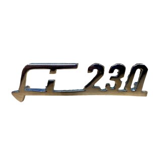 Schriftzug "LI230" -Beinschild-