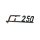 Schriftzug "LI250" -Beinschild-