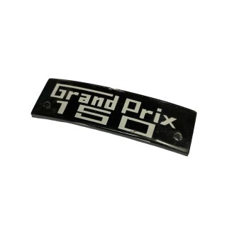 Schriftzug "Grand Prix 150" schwarz/weiß -Beinschild-