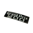 Leghield badge "Grand Prix 200" -black/white-