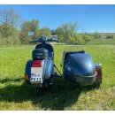 Vespa PX200 with sidecar