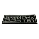 Patch "GRAND PRIX 225 TS1" black/silver (4x11cm)