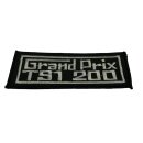 Patch "GRAND PRIX 200 TS1" black/silver (4x11cm)