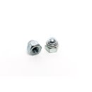 Domed nut M6 nyloc -zinc-