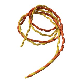 Candy stripe cable cover orange/yellow
