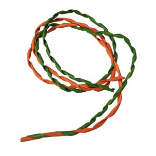 Candy stripe cable cover green/orange