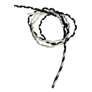 Candy stripe cable cover black/white