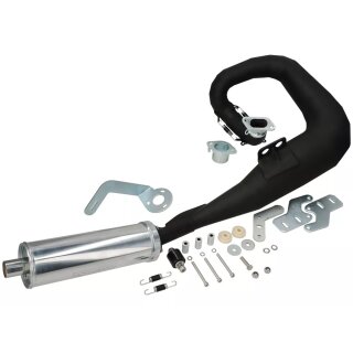 Exhaust TSR EVO Series 1-3/DL/GP mild steel -black-