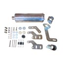 Exhaust TSR EVO Series 1-3/DL/GP mild steel -black-