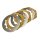 Clutch plate set "Surflex" J100-125/Lui/Luna/Vega/Cometa 75cc -WITHOUT springs-